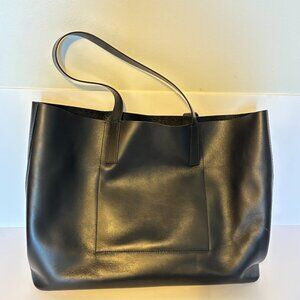 Everlane Black Leather Tote